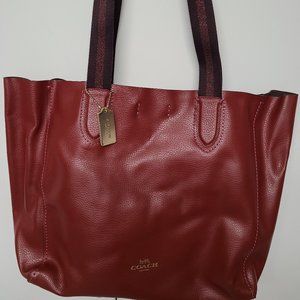 Coach Red Derby Tote